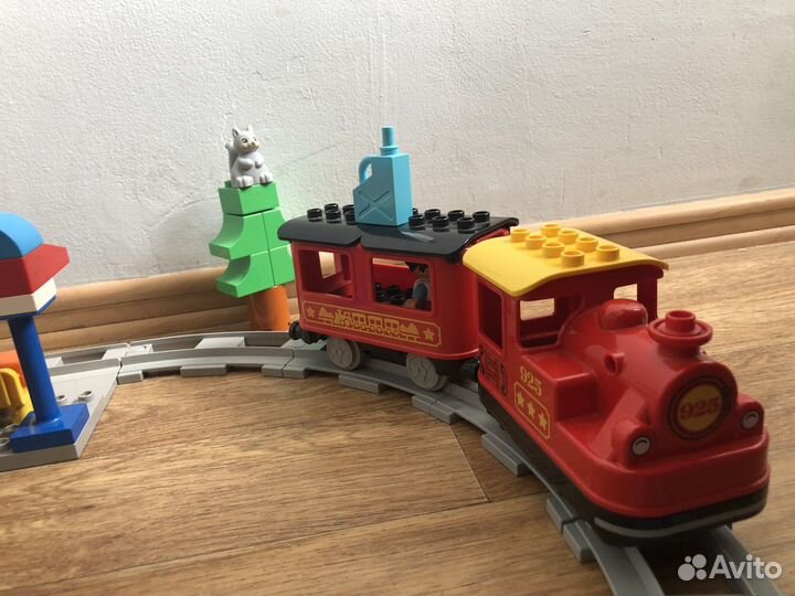 Lego duplo town поезд на паровой тяге