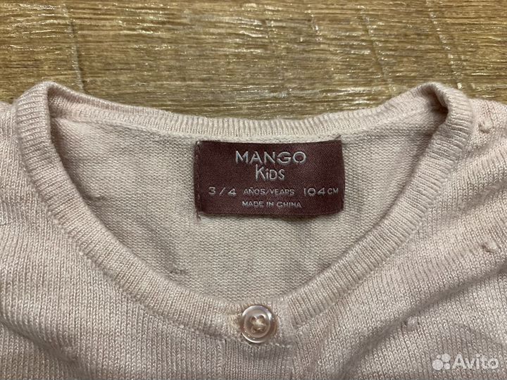 Кофта для девочки Mango на 3-4 года