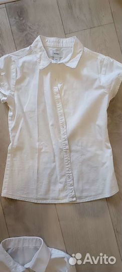 Белые рубашки на девочку