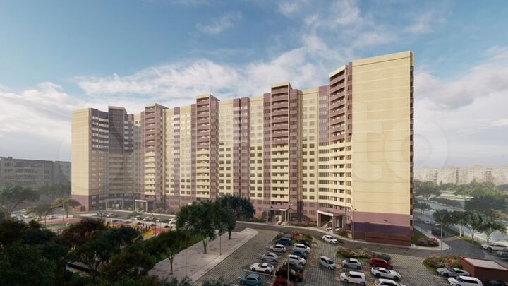 2-к. квартира, 66,3 м², 10/17 эт.