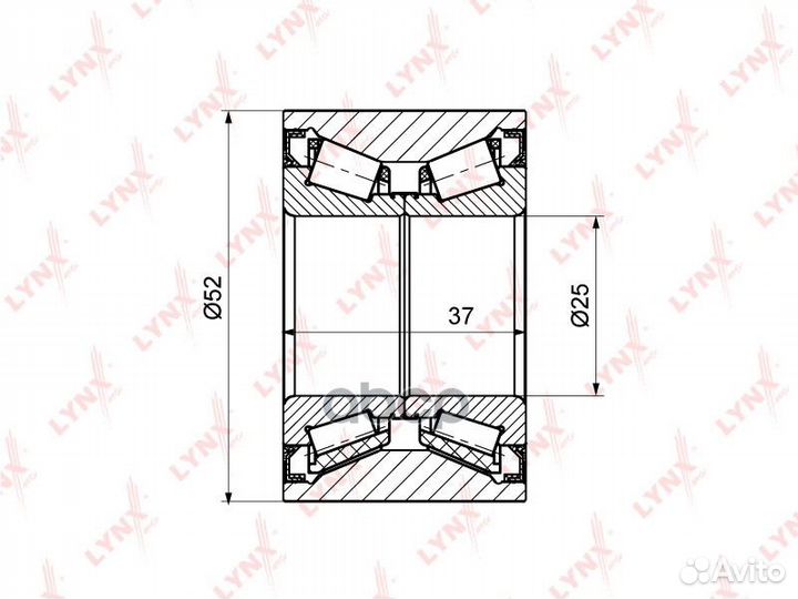 Подшипник ступичный зад WB1173 lynxauto