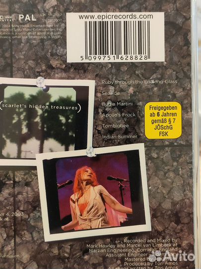 Tori Amos. CD и DVD. Фирменные