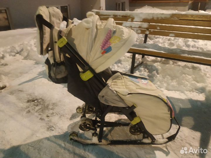 Детские санки-коляска