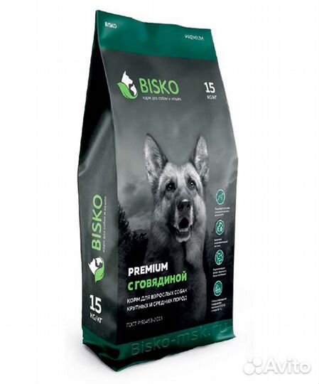 Корма bisko для собак и кошек, наполнитель туалета