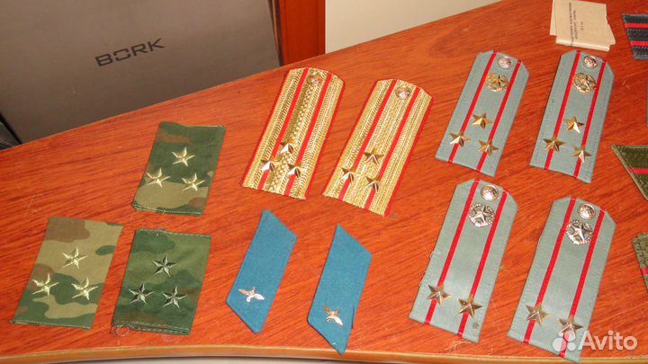 Погоны са/ра-различных родов войск-комплект