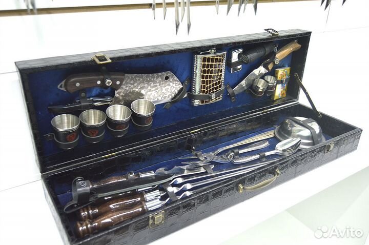 Набор шампуров в кейсе 