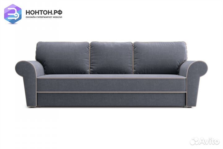Диван еврокнижка Прованс 3-х местный темно-серый