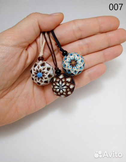 Брелок новый темари-шар