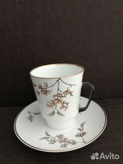 Кофейные пары костяной фарфор Лфз Веточки