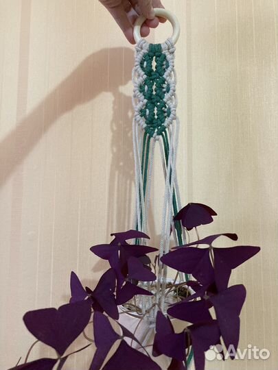 Подвес для кашпо макраме