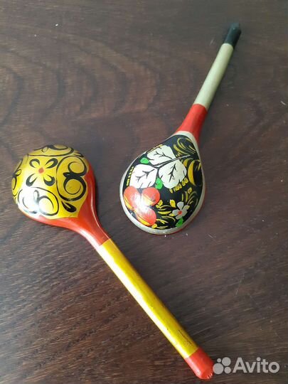 2 деревянные ложки