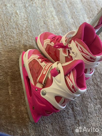 Коньки детские раздвижные для девочки,35-34 размер