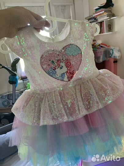 Платье для девочки 86 92 новое