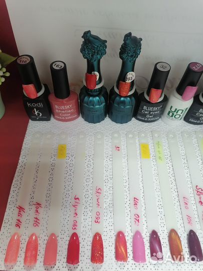 Продам набор гель-лаков + все для дизайна ногтей