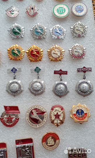 Значки СССР спортивные, разряды, бгто, ДОСААФ