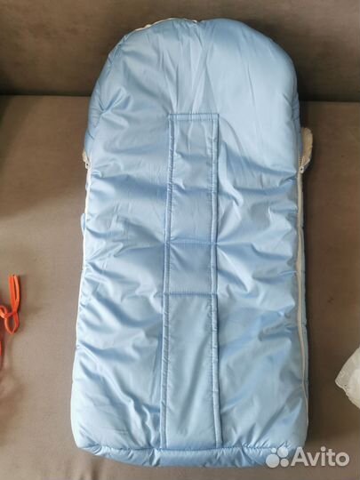 Зимний конверт в коляску на овчине