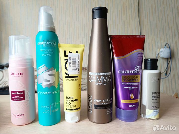 Средства для ухода за волосами + средства укладки