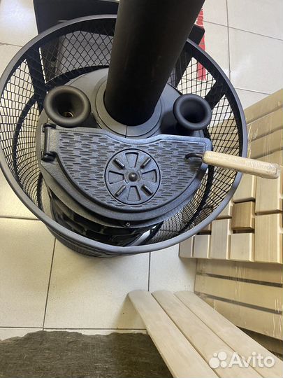 Чугунная печь для бани Гефест Авангард 24м3