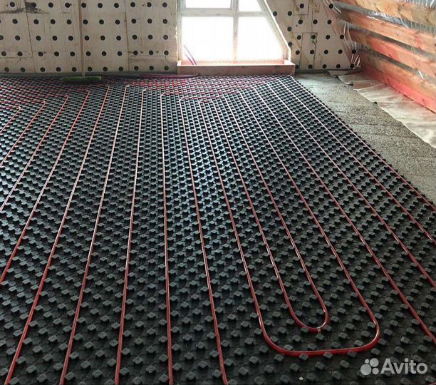 Полусухая стяжка пола и гидроизоляция