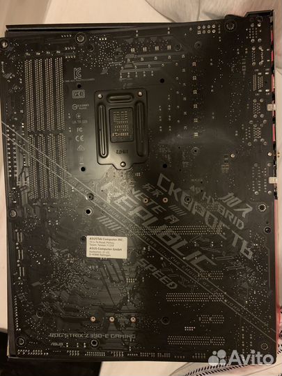 Материнская плата asus rog strix z390-e gaming