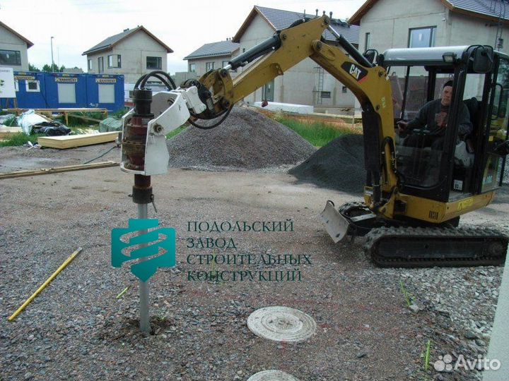 Винтовая свая 89-2000 под ключ