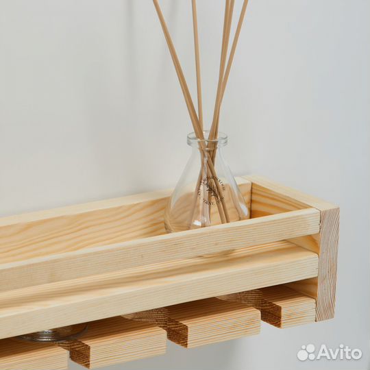 Винница деревянная, держатели для бокалов Varman