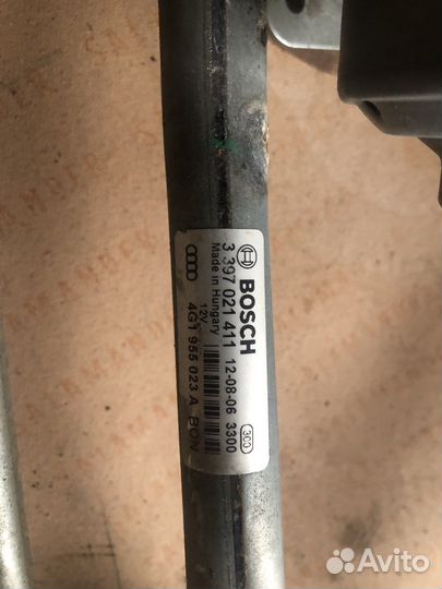 Трапеция дворников на ауди а6 а7 4g