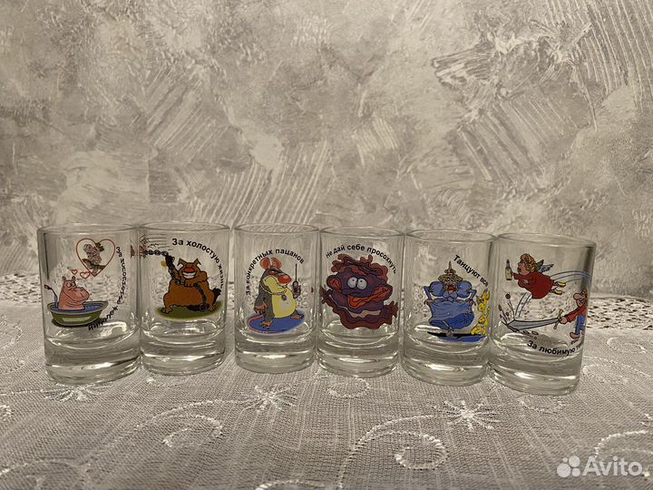 Набор рюмок с надписями