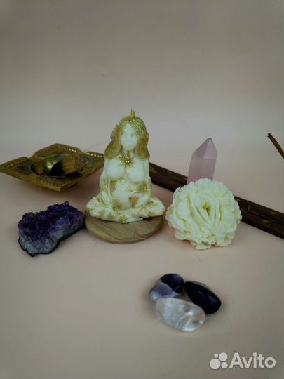 Свечи набор мать земли Гея и цветок Йони