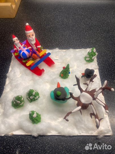 Поделка в садик новый год