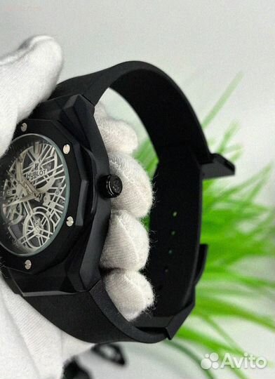 Наручные часы Hublot WHB3 чёрные (Арт.74992)