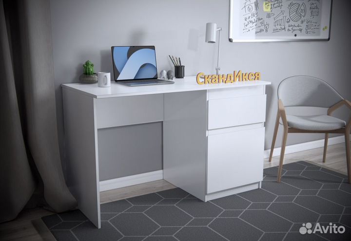 Новое. Сканд Икеа. Платс Стол письм 120/60и100/50