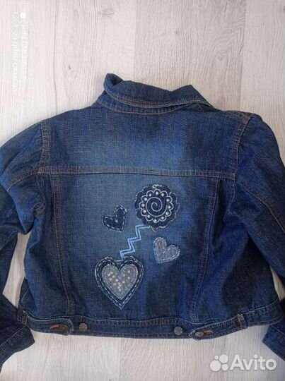 Джинсовая куртка для девочки 134