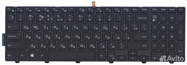 Клавиатура dell Inspiron 17-5000 с подсветкой, OEM