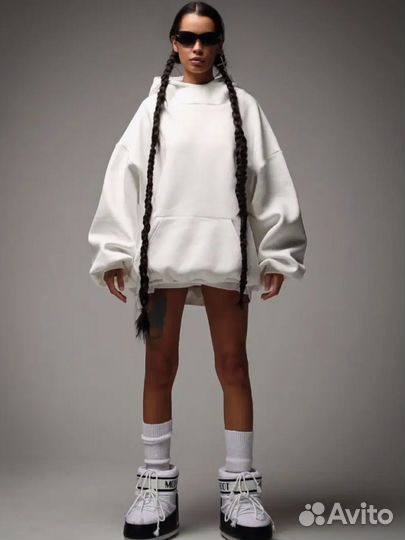 Худи женское оверсайз