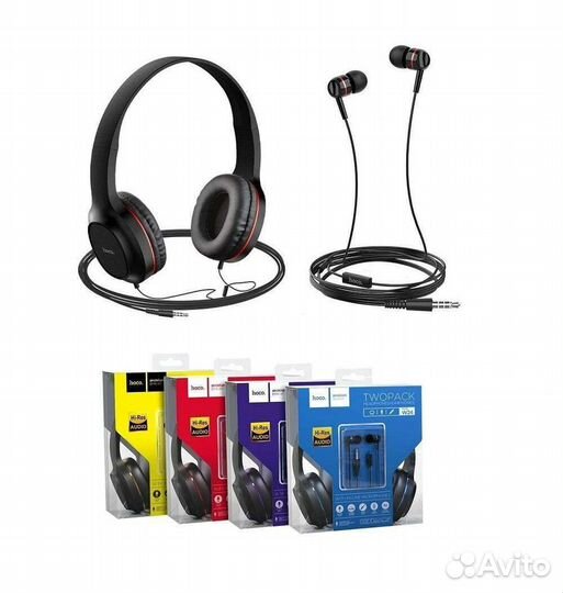 Наушники проводные hoco