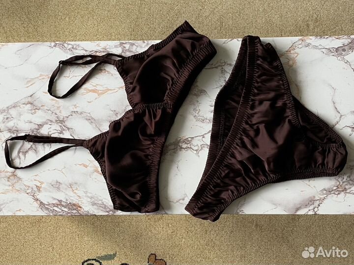 Комплект шелкового нижнего белья XS/S