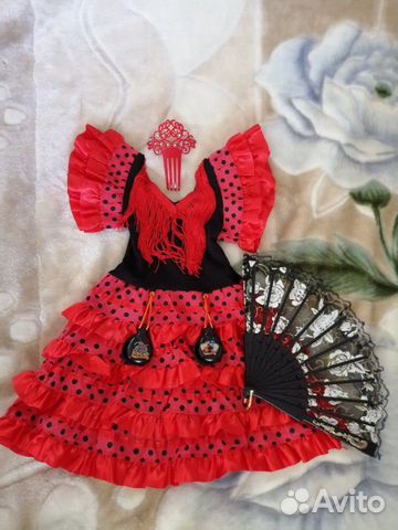 Костюм испанской танцовщицы фламенко