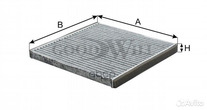 Фильтр салона угольный toyota AG170CFC Goodwill