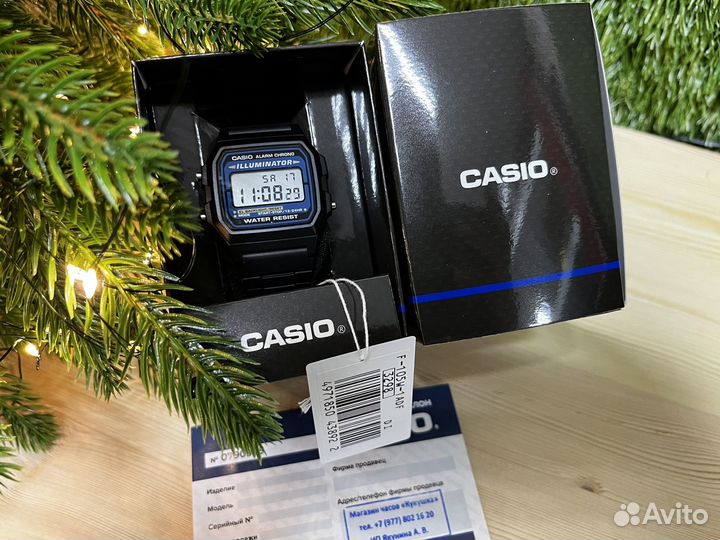 Часы Casio Illuminator Collection F-105W-1A