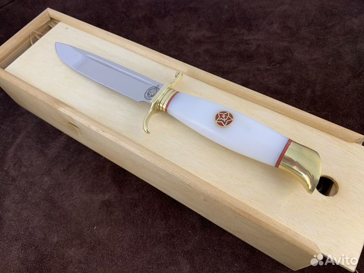 Легенда финка нквд белый акрил 95Х18