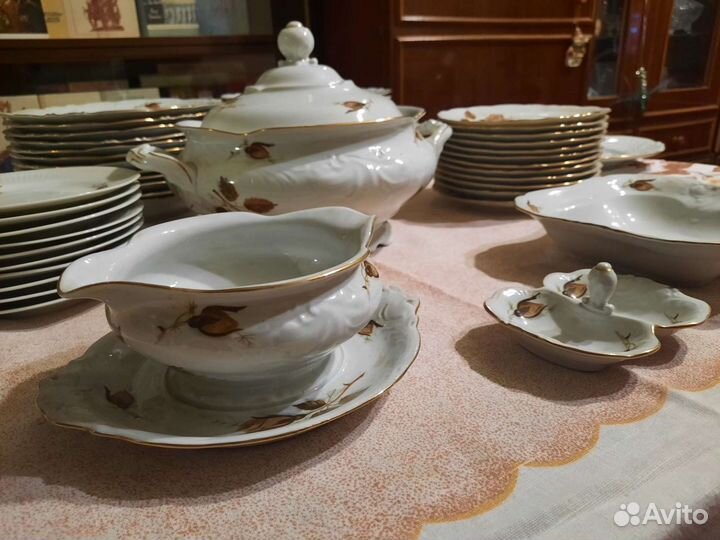 Столовый сервиз Польша 60-е гг, 79 предметов