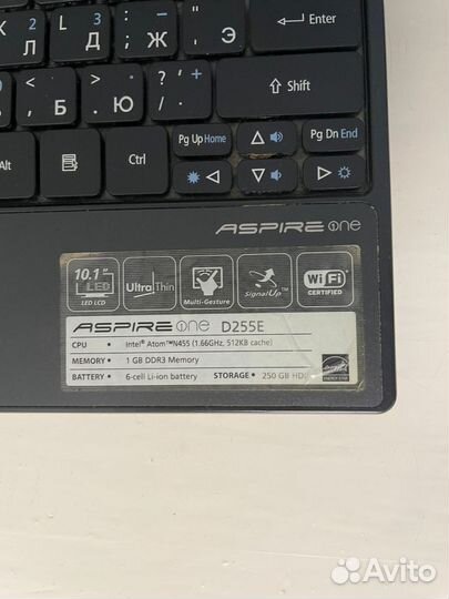 Нетбук acer aspire one d 255 e
