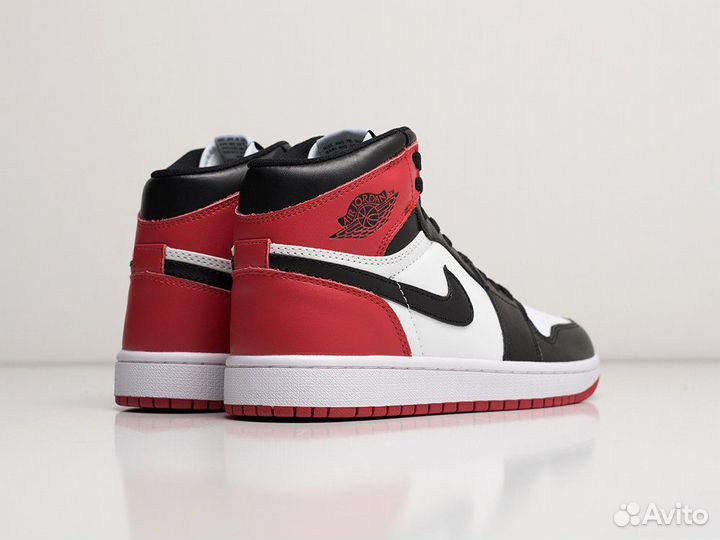 Кроссовки Air Jordan 1 Black Toe (36-45)