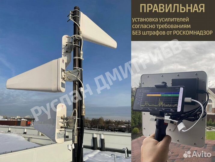 Усиление сотового сигнала и интернет LTE / Wi-Fi