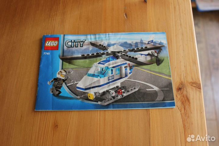 Lego city - 7741 Полицейский вертолет 60128 Погоня