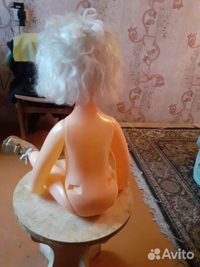 Кукла на резинках 70см шагающая СССР