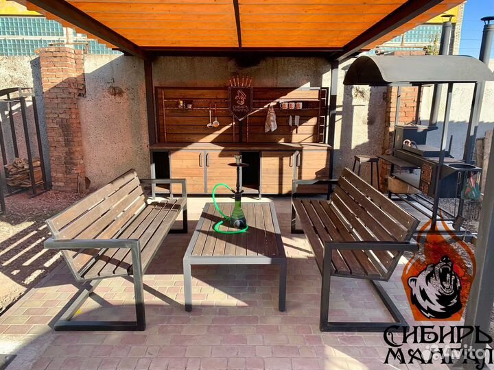 Мангальная зона, летняя кухня, беседка