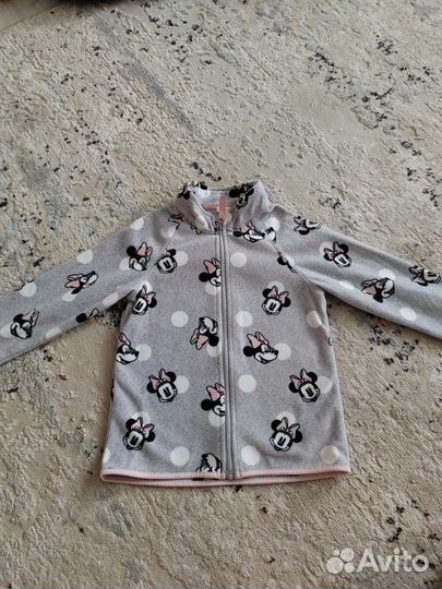 Кофта н а флисе для девочки