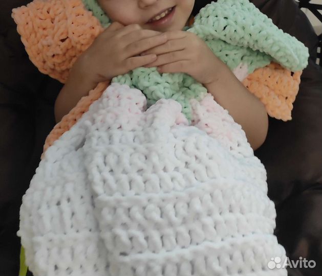 Плюшевый плед для детей 1+